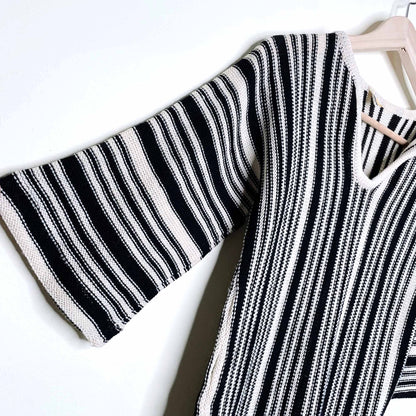 vintage minion pullover striped wool sweater - size 46