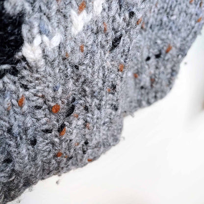 vintage britches 100% wool hand-knit southwestern pullover sweater - size small