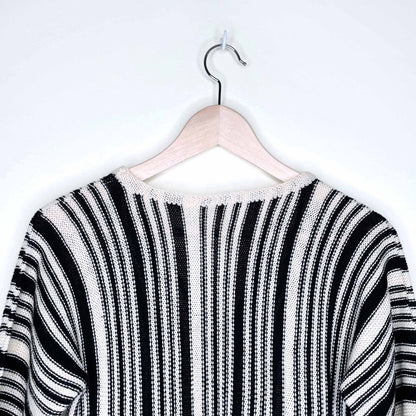 vintage minion pullover striped wool sweater - size 46