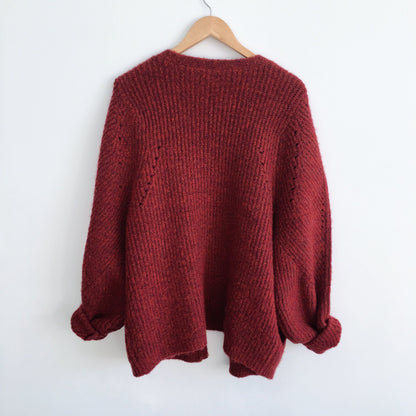 Tahari Balloon Sleeve Open Cardigan - size Medium