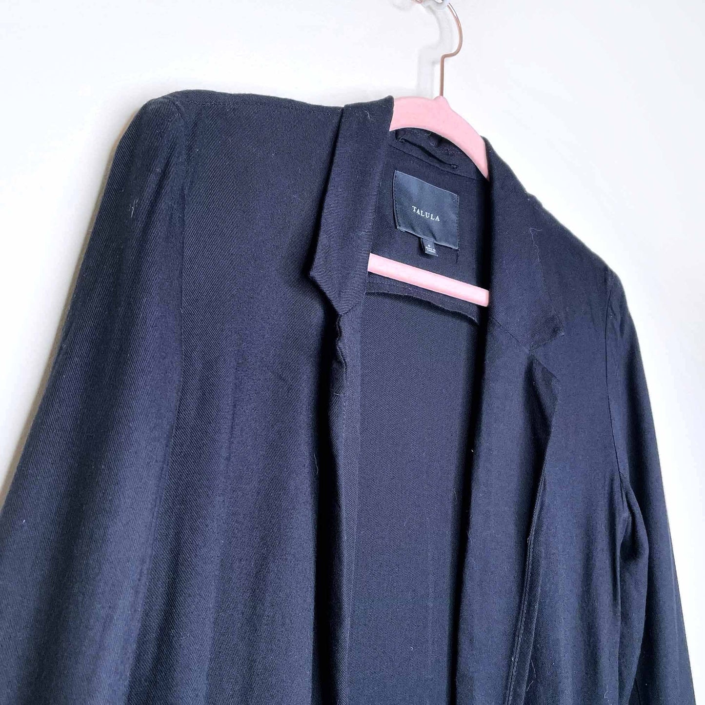 talula kent black open blazer - size 0