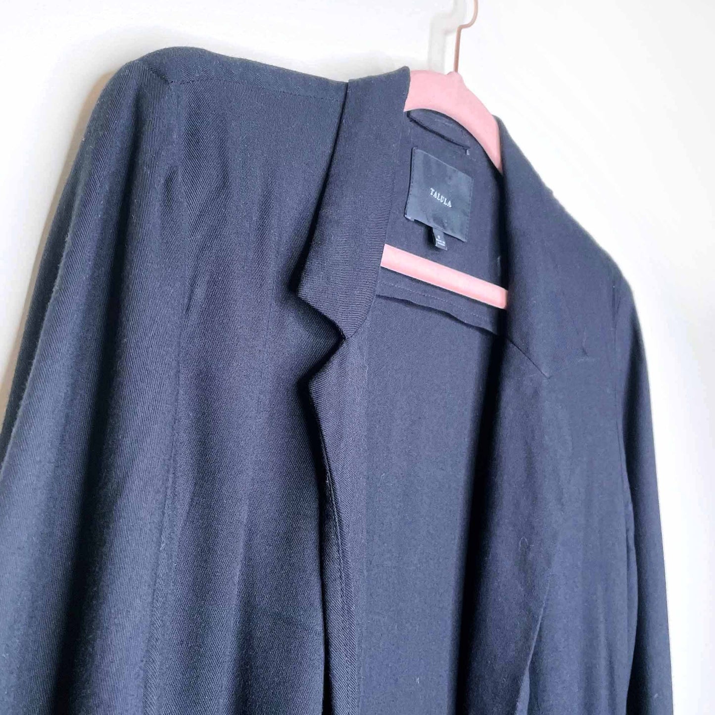 talula kent black open blazer - size 2