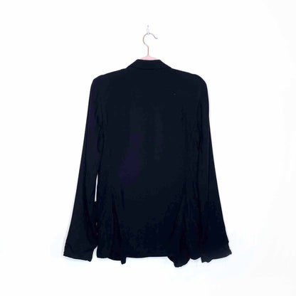 talula kent black open blazer - size 2