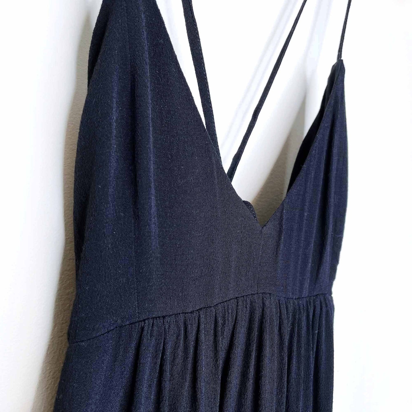 talula cosimo tie back crepe midi dress - size 4