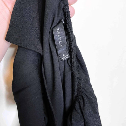 talula cosimo tie back crepe midi dress - size 4