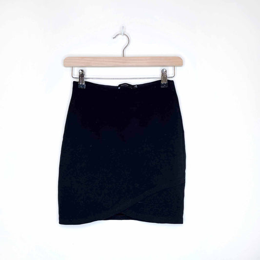 talula primrose faux wrap high rise mini skirt - size xs