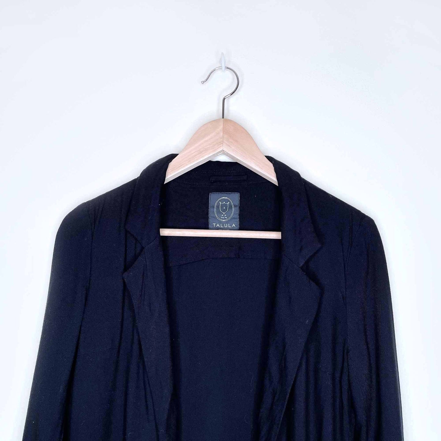 talula kent open black casual blazer jacket - size 2