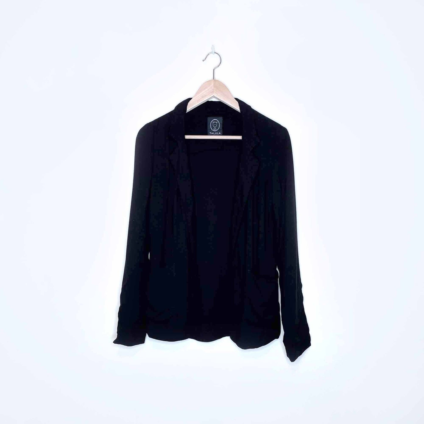 talula kent open black casual blazer jacket - size 2