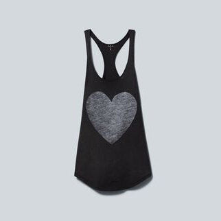 Talula washed down racerback heart tank - size xs