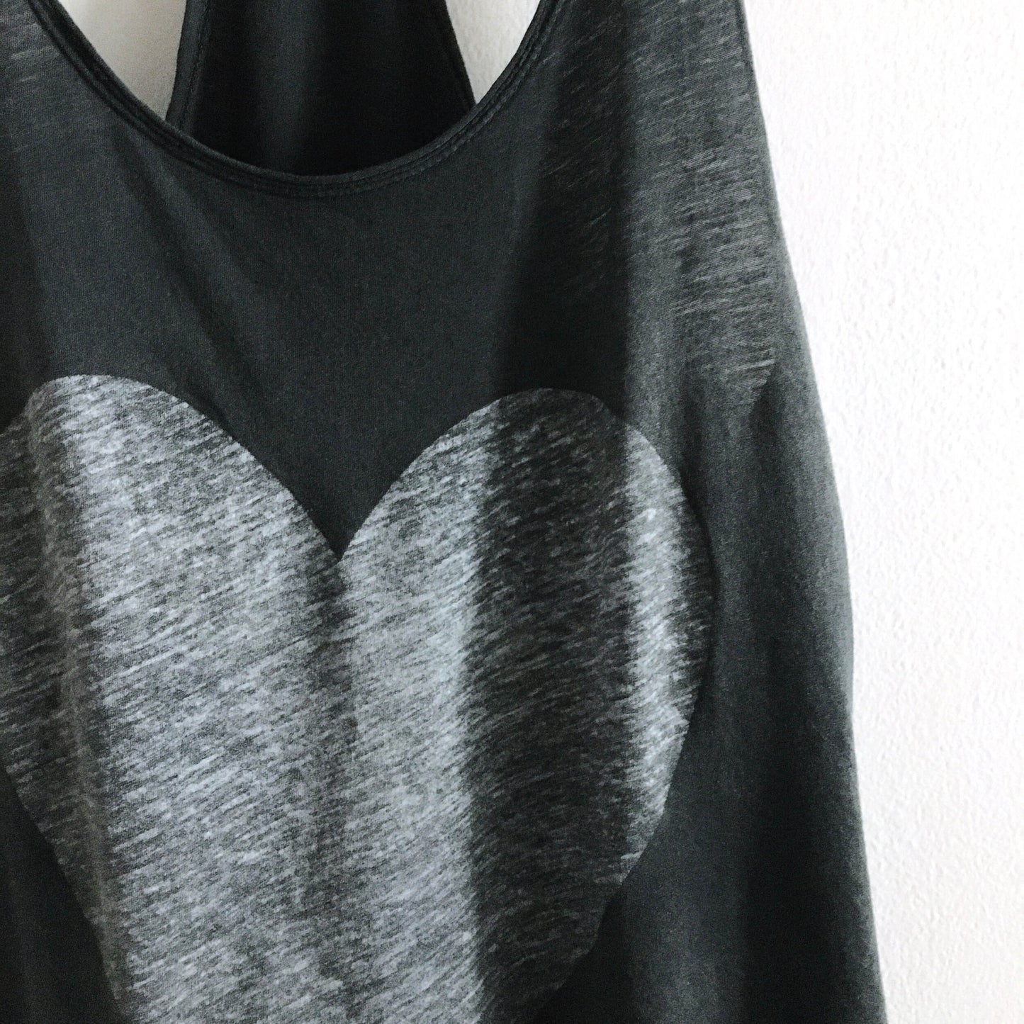 Talula washed down racerback heart tank - size xs