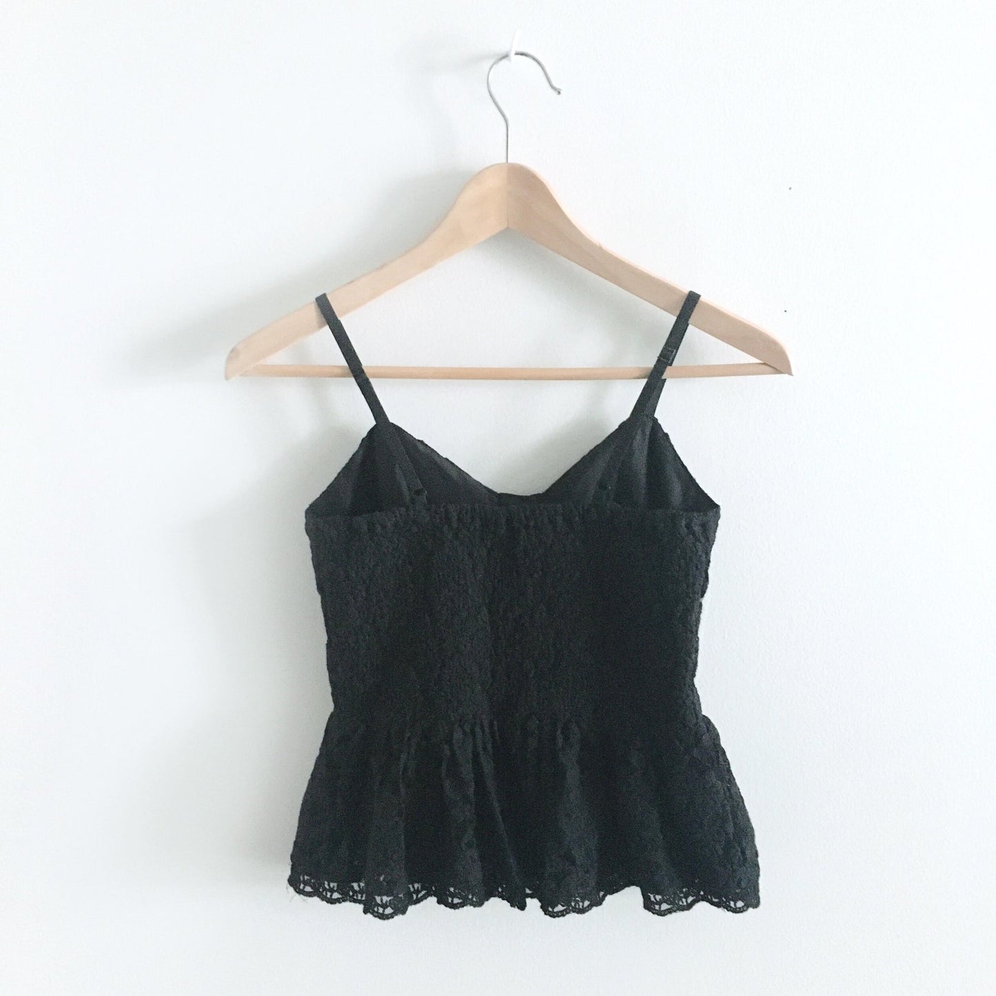 Talula black lace peplum bustier - size Medium
