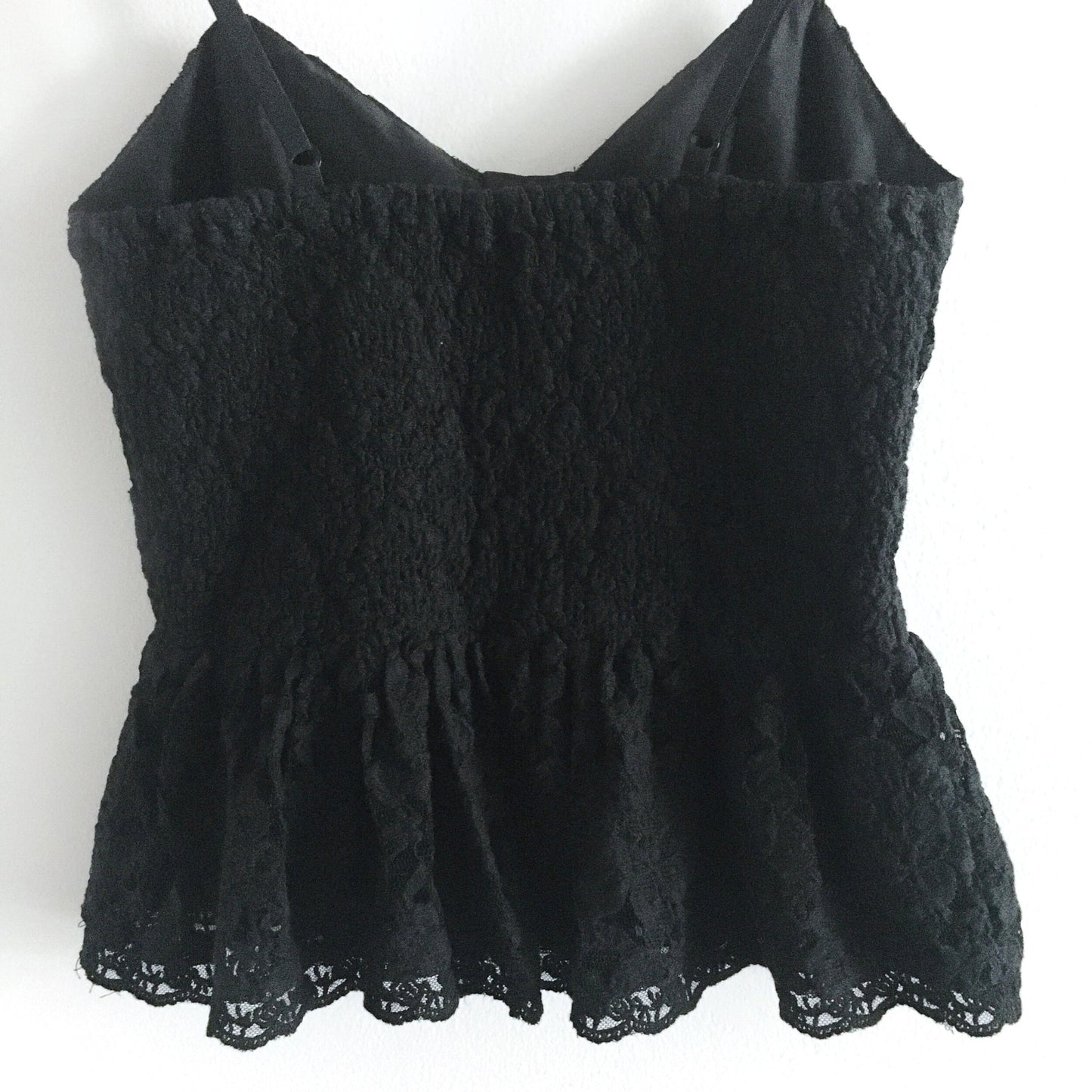 Talula black lace peplum bustier - size Medium