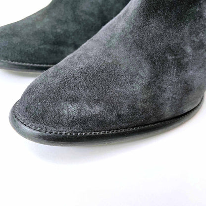 tanya heath paris adele black suede booties - size 40