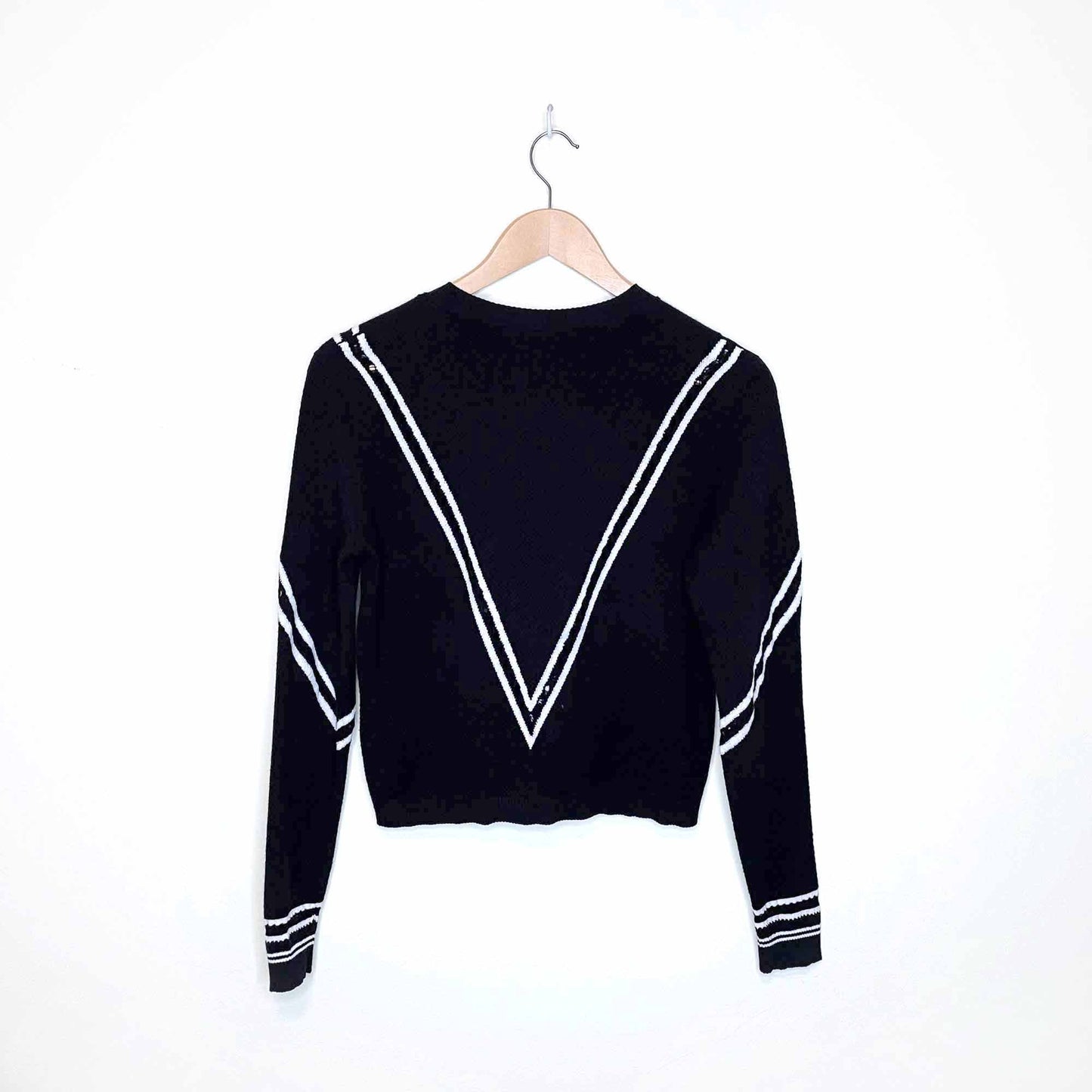 tanya taylor v design lightweight keaton sweater - size small