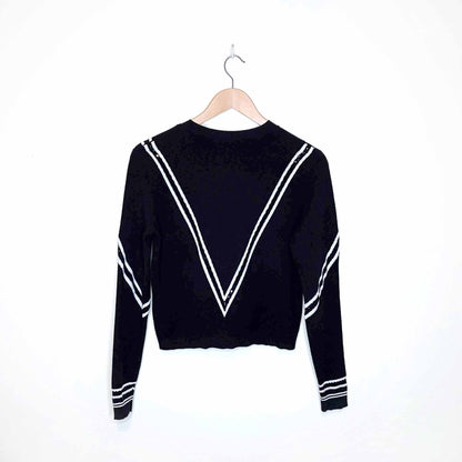 tanya taylor v design lightweight keaton sweater - size small