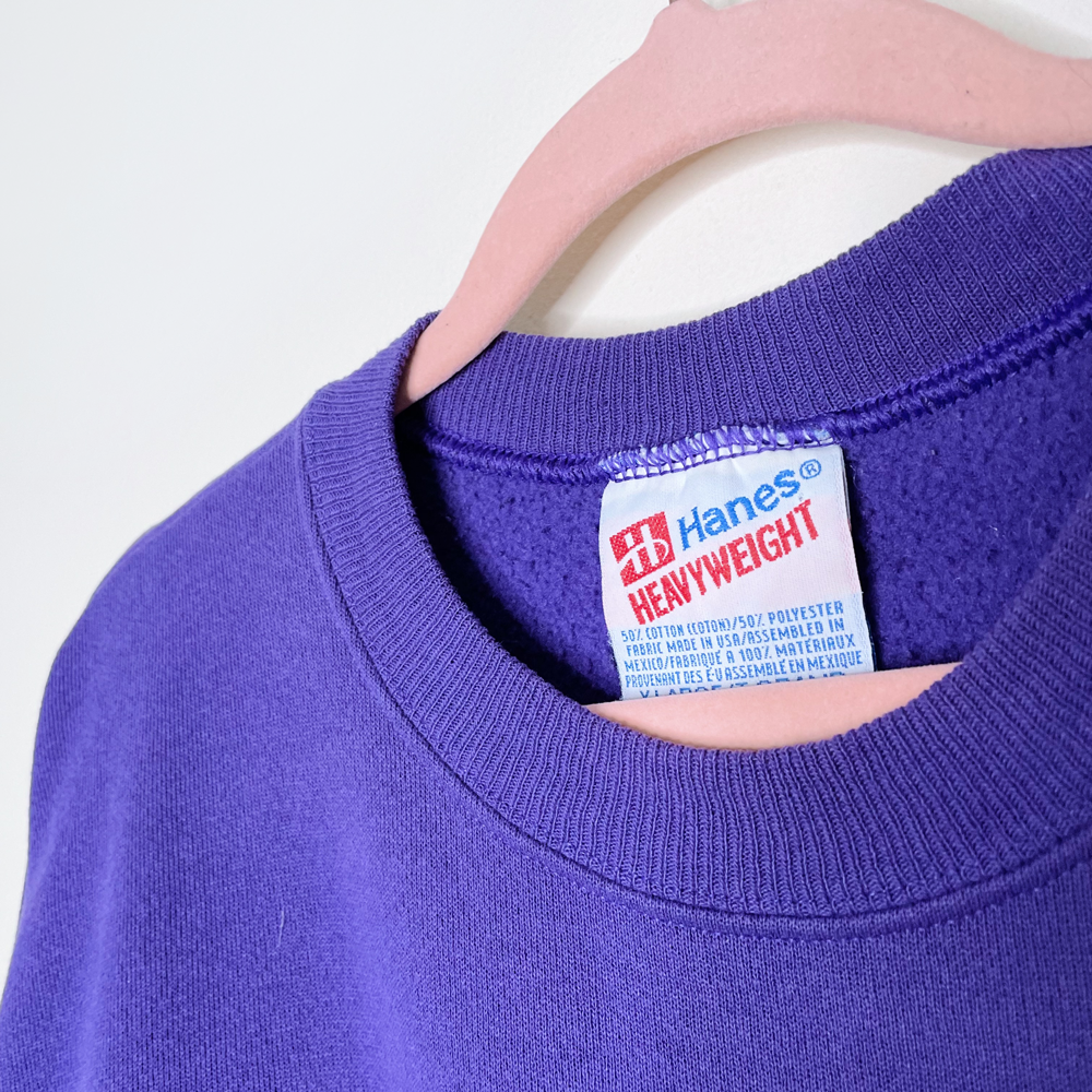 1996 warner bros hanes tasmanian devil sweatshirt - size xl