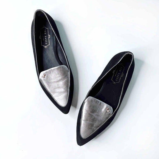 ted baker london oleshky pointed toe flats - size 7