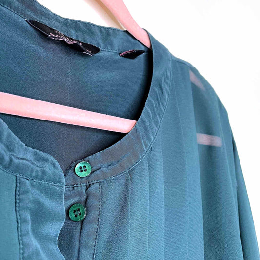 ted baker silk chiffon tuxedo trinkah blouse - size 3