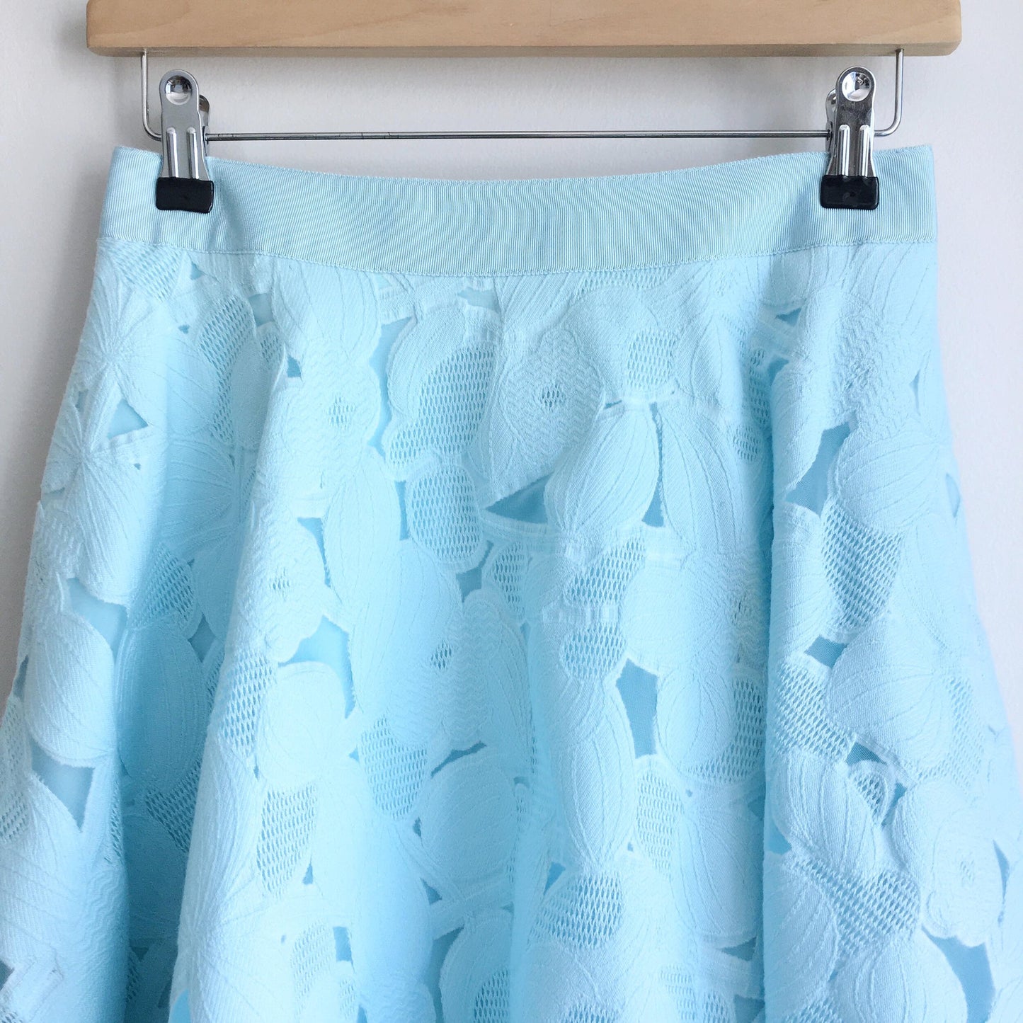 Ted Baker flora burnout a-line midi skirt - size 1