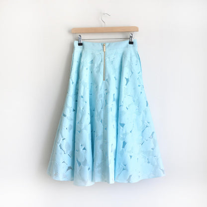 Ted Baker flora burnout a-line midi skirt - size 1