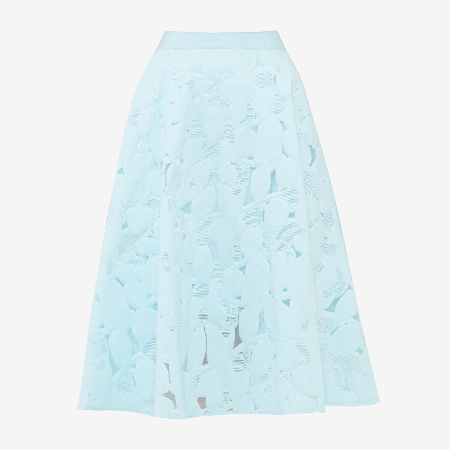 Ted Baker flora burnout a-line midi skirt - size 1