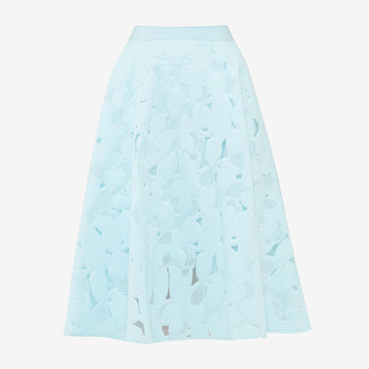 Ted Baker flora burnout a-line midi skirt - size 1