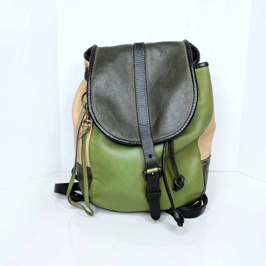 territoire multi-colour leather backpack