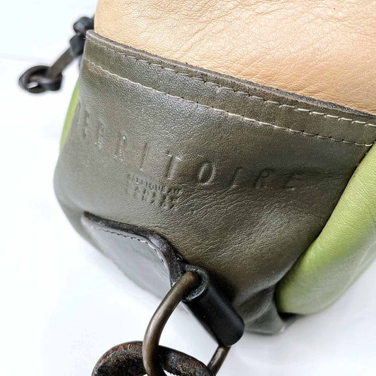 territoire multi-colour leather backpack