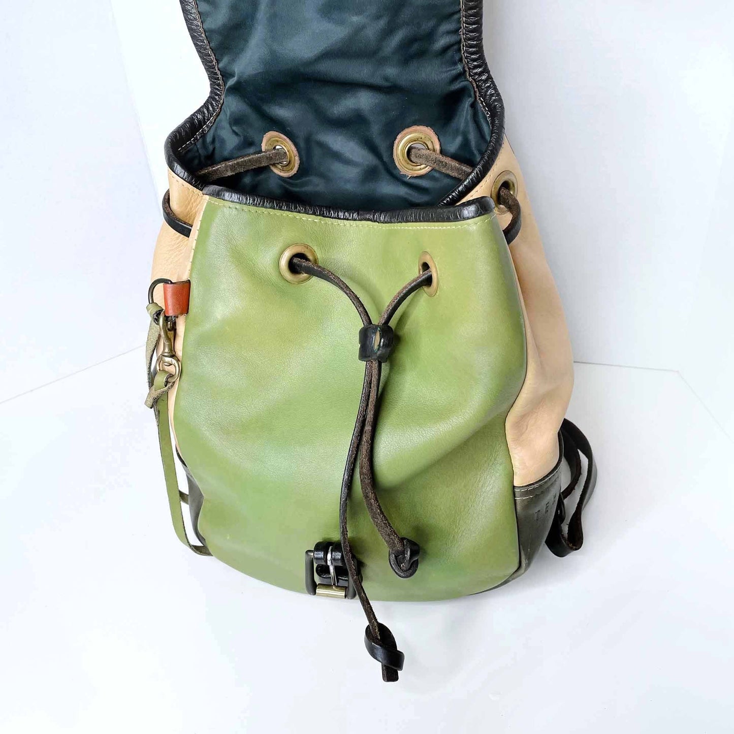territoire multi-colour leather backpack