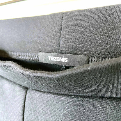Tezenis black mid-rise panelled leggings - size xs