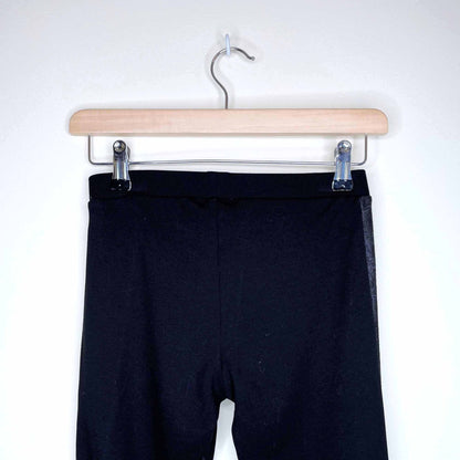 Tezenis black mid-rise panelled leggings - size xs