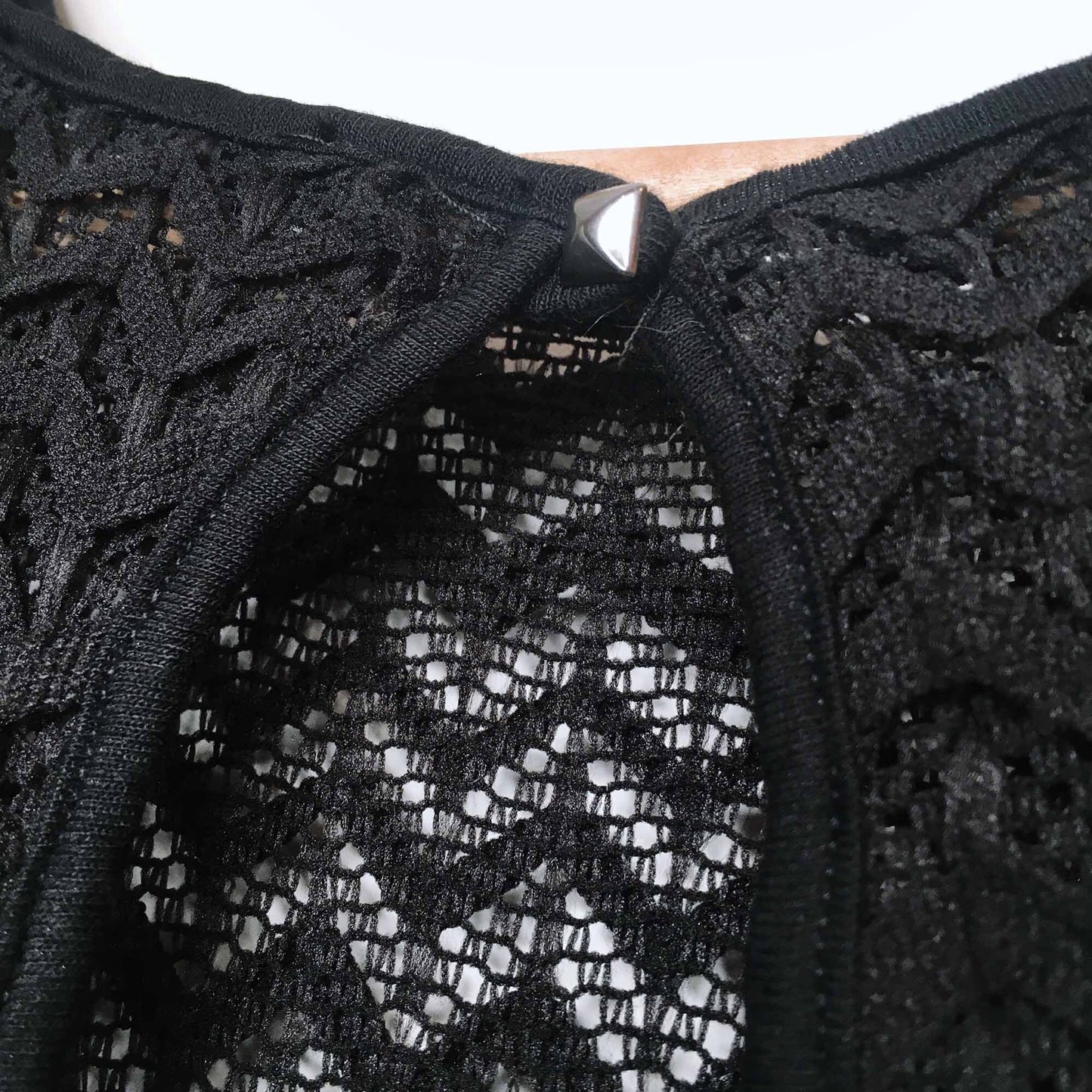 tfnc lace top fit and flare party dress - size small