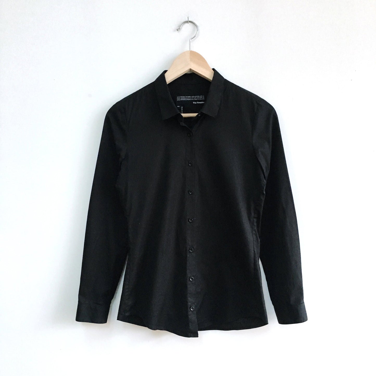 The Kooples Noir Fitted Shirt - size xs