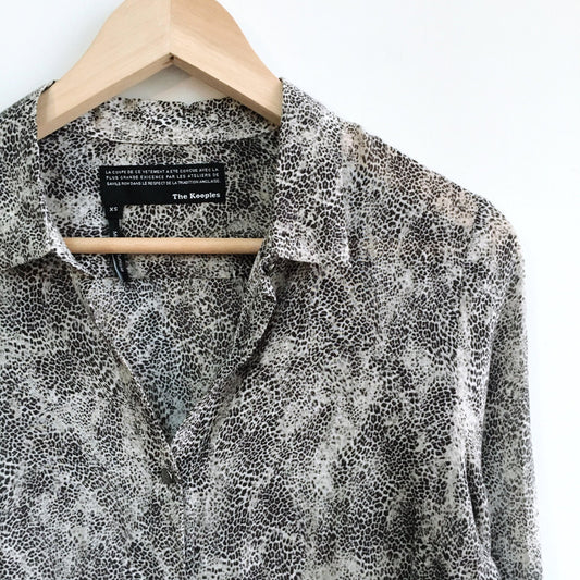 The Kooples snake print silk blouse - size xs