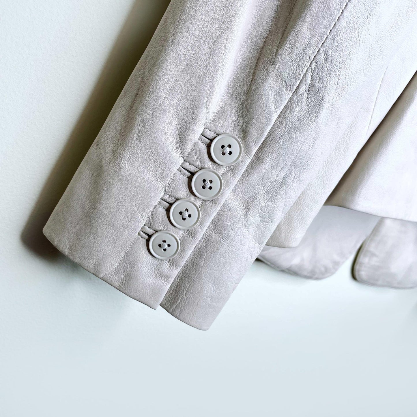 theyskens theory lambskin leather blazer - size 4