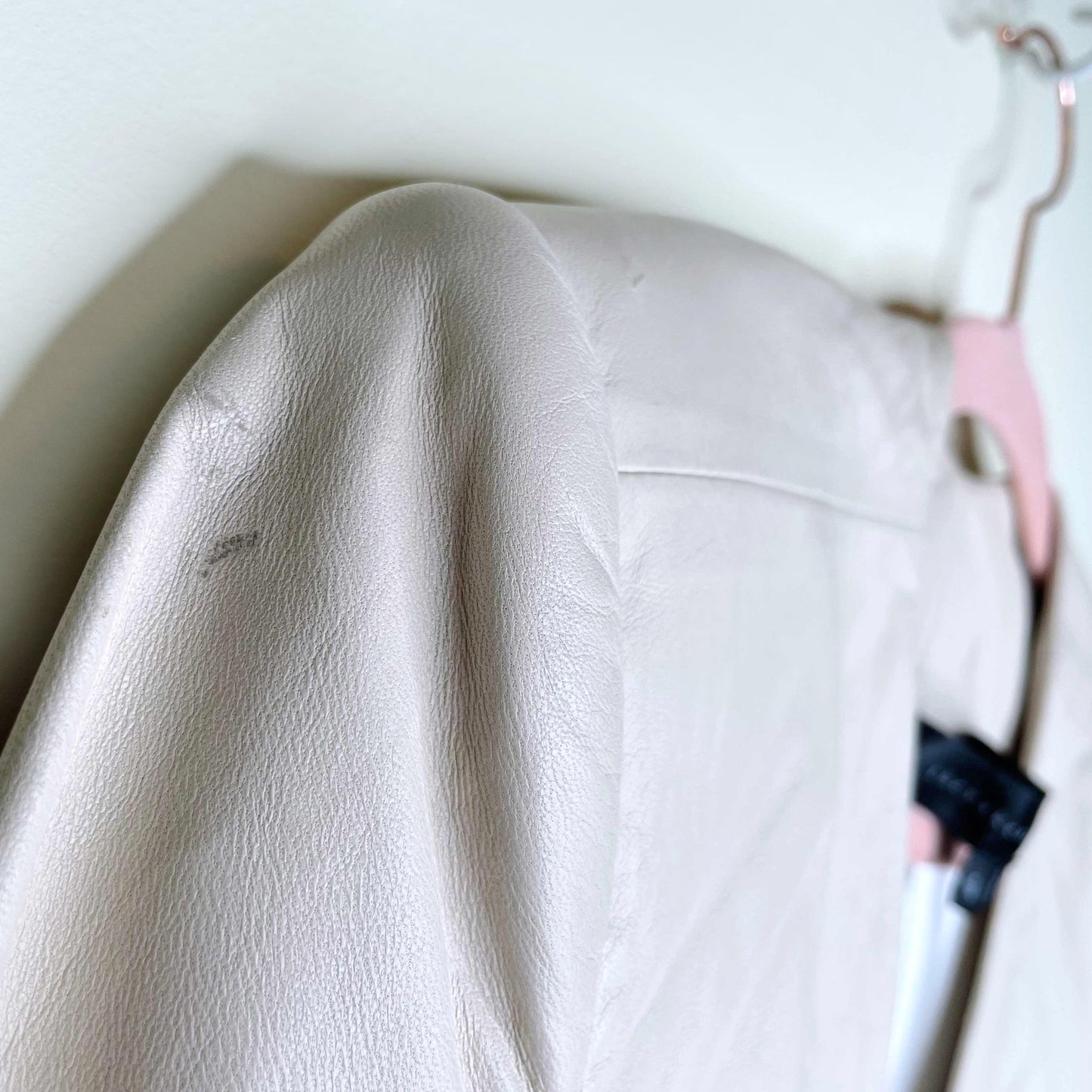 theyskens theory lambskin leather blazer - size 4