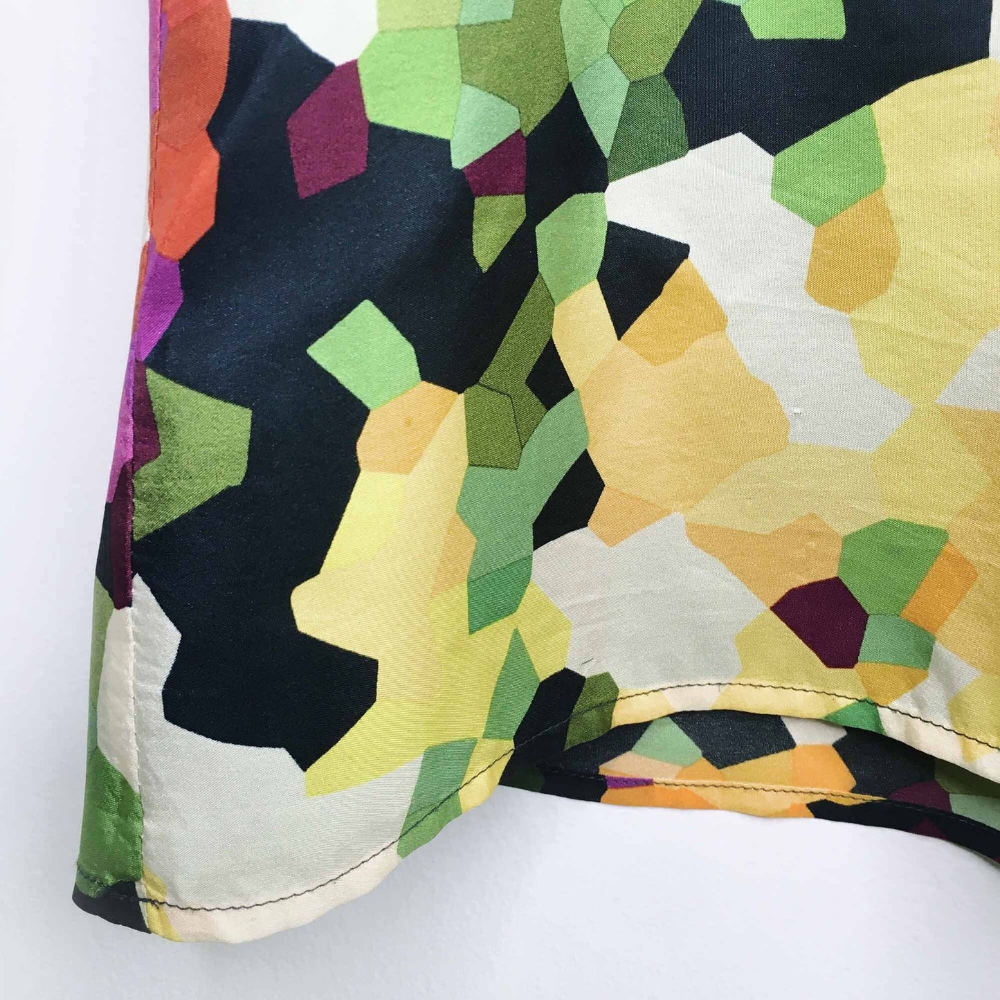 Theory geometric garden silk tank - size Medium