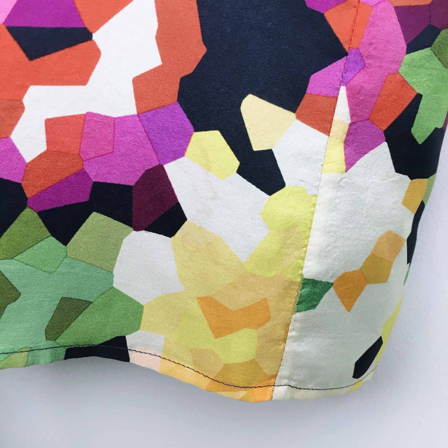 Theory geometric garden silk tank - size Medium