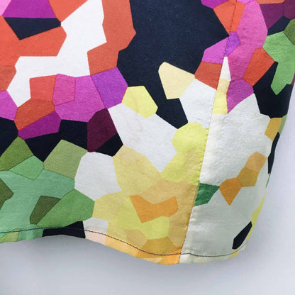 Theory geometric garden silk tank - size Medium