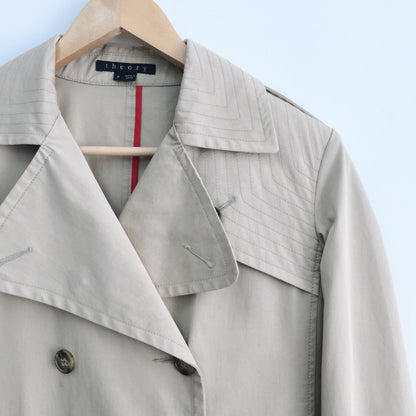 Theory half-belt Trench Coat in Natural - size Small