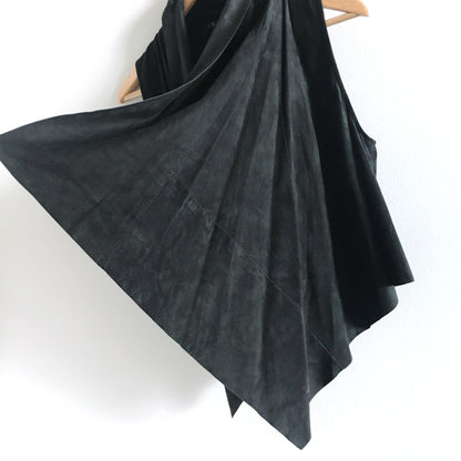 Theory draped leather Odelina vest - size Small