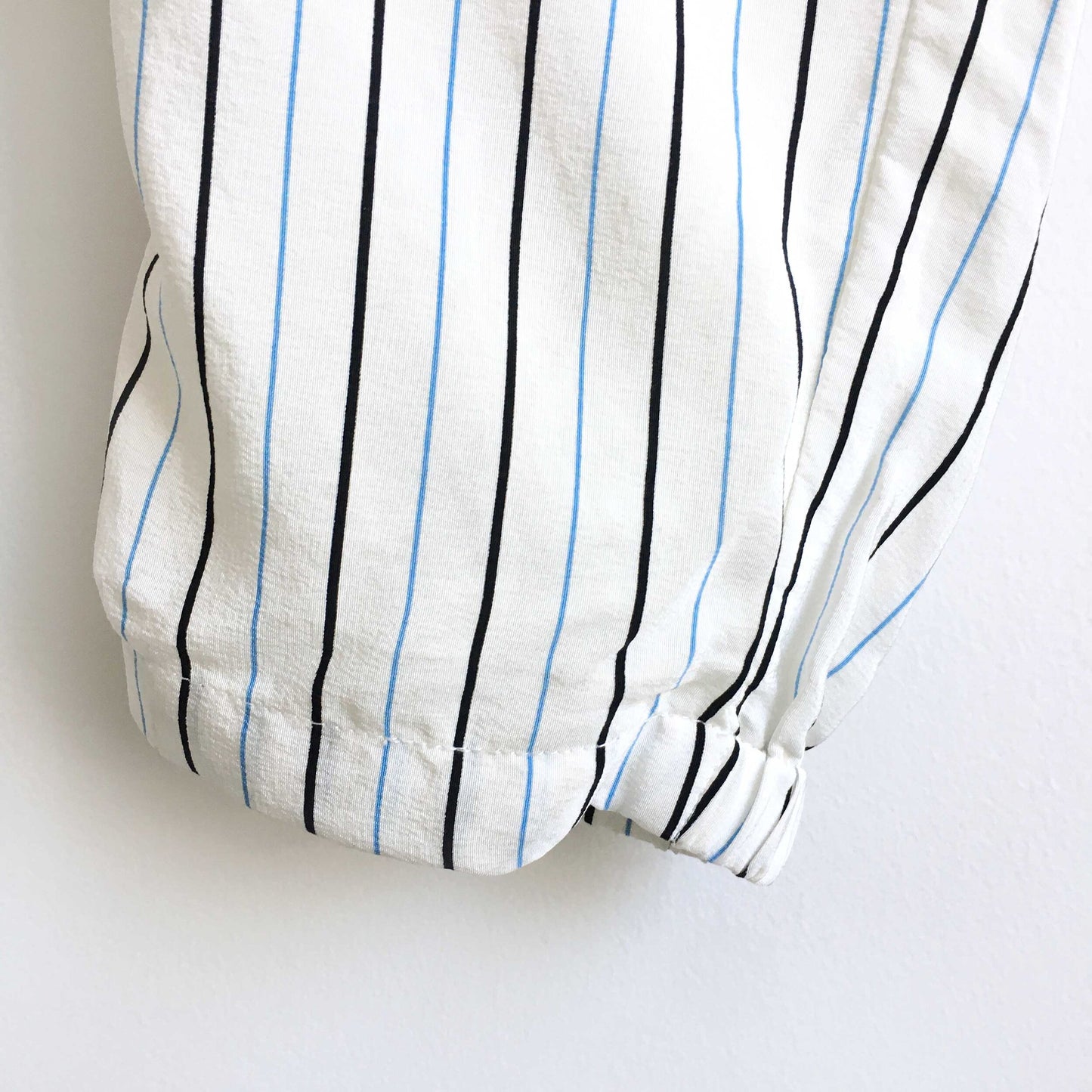 TIBI Striped silk crepe de chine tapered pants - size 4