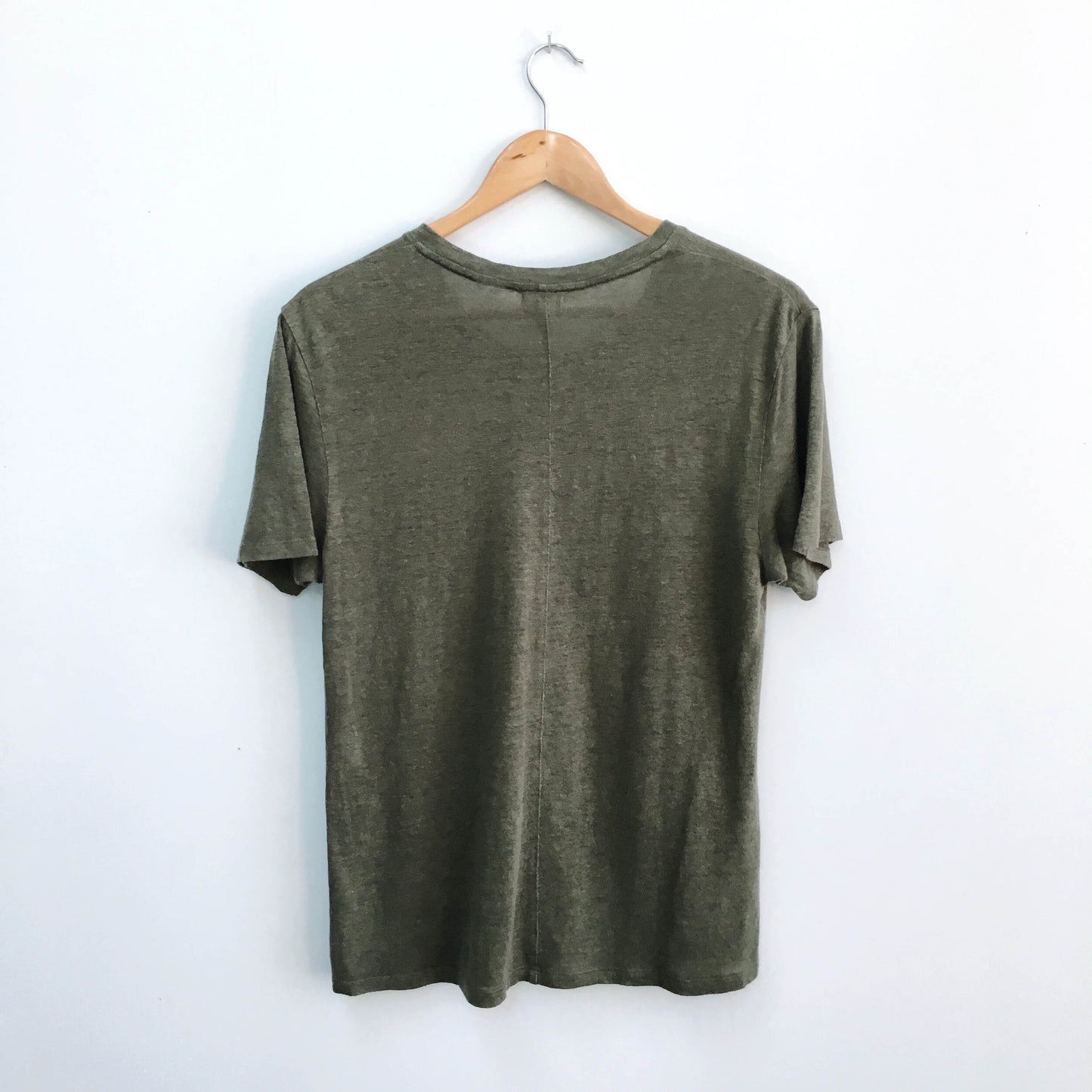 TINY Anthropologie Linen Rose Tee - size Medium