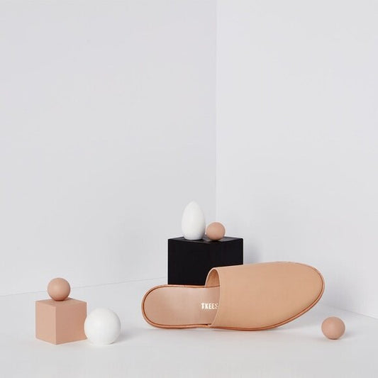 TKEES Ines Cleo Leather Slide - size 7