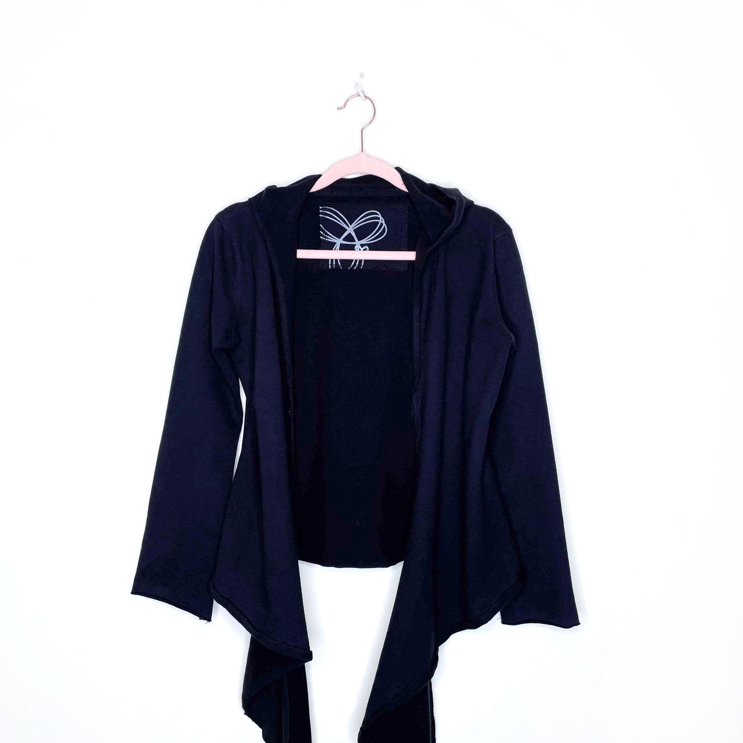 tna action black wrap hoodie - size small