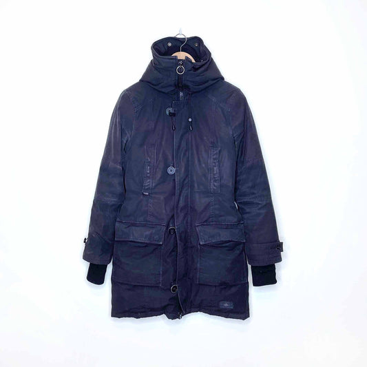 tna bancroft mid-length goose-down parka - size medium