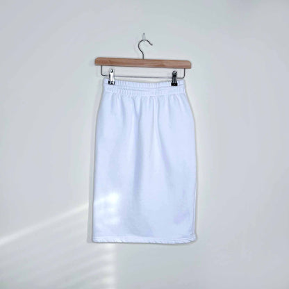 tna white cariboo sweatshirt skirt - size xs