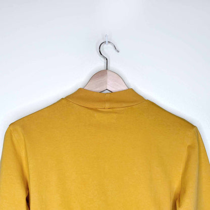 tna mockneck cropped long sleeve tee - size xxs