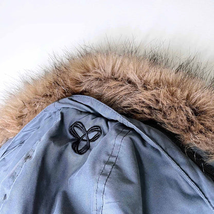 tna maverick fur-lined winter bomber jacket - size medium