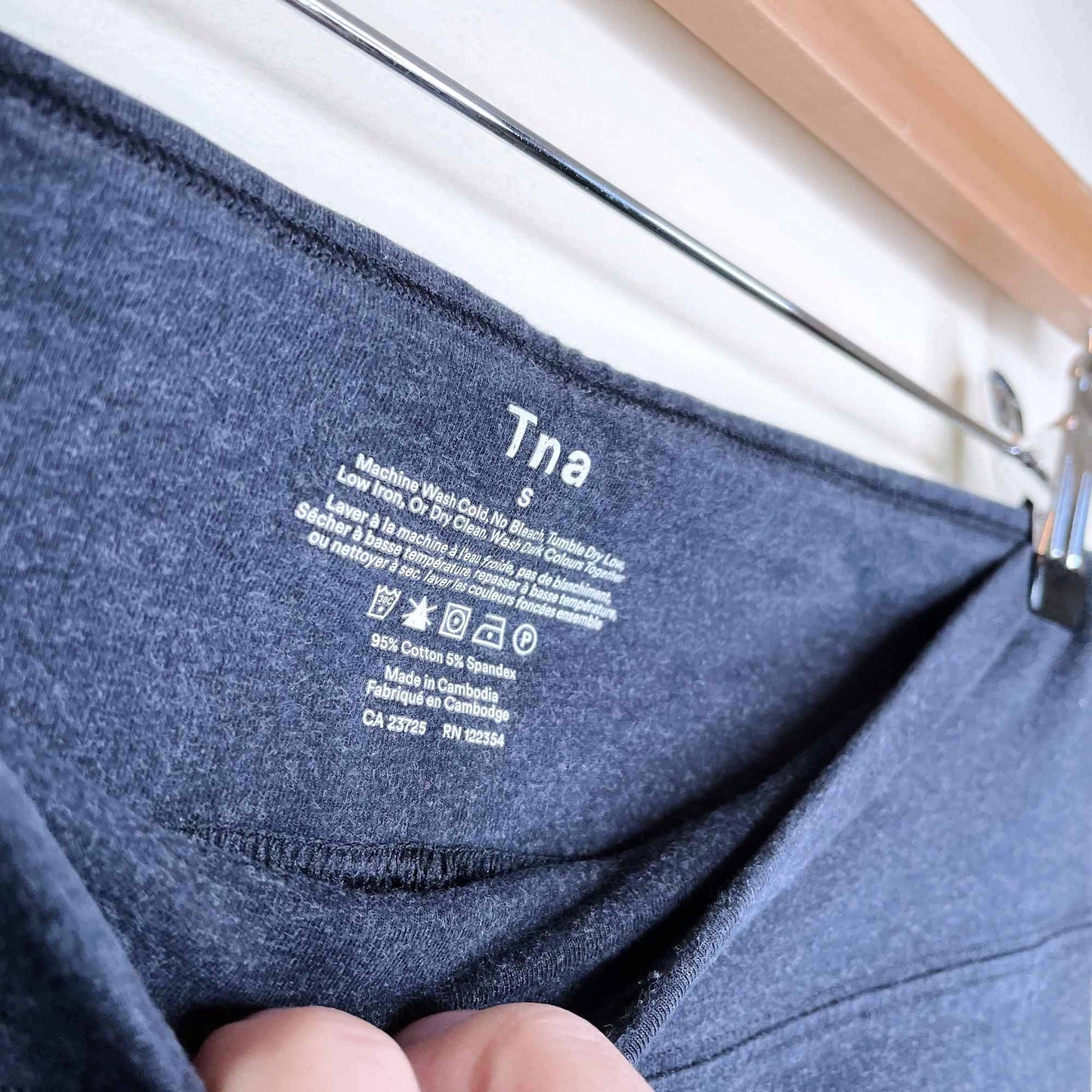 tna equator grey low rise leggings - size small